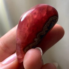 GORGEOUS PERUVIAN GEM RHODOCHROSITE LARGE POLISHED LOVE & COMPASSION CRYSTAL picture