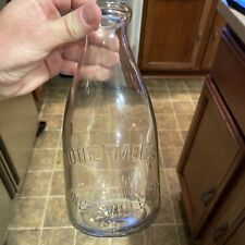 Rare Rothermel’s Embossed Quart Milk Bottle Minersville Pennsylvania PA picture