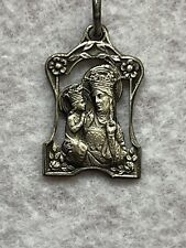 Vintage Saint St Anne De Beaupre Cut Away Basilica Silver Tone Medal/ Pendant picture