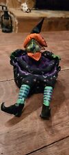 Vintage Halloween Witch Grizelda Lil Treaters Russ Berrie Basket Decoration picture