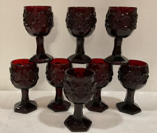 Vintage Avon 1876 Cape Cod Ruby Red Mini Cordial Wine Goblet 4 1/2