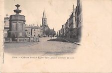 CPA 63 RIOM WATER CASTLE & CHURCH ST FRIENDLY (Back Undivided) picture