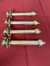4 Champagne WATERFORD Holiday Heirlooms Clip On Holiday Candles Limited Edition picture