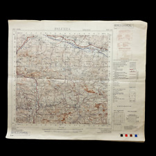 WWII 7th Army Invasion of Italy Combat Map Paluzza Northern Italy 1945 Dated picture