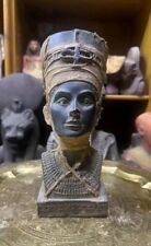 RARE ANCIENT EGYPTIAN ANTIQUITIES Heavy Statue Bust Of Queen Nefertiti Egypt BC picture