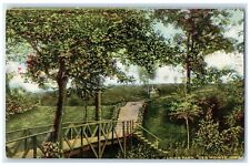 1910 Union Park Des Moines Iowa IA, Reverse Inverted Postmark Cancel Postcard picture