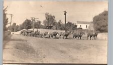 HORSE-DRAWN WAGONS STREET sutter creek ca real photo postcard rppc california picture
