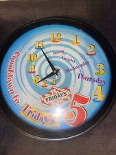 vintage tgi friday’s countdown to friday’s clock RARE 1998 heublein ltd. picture