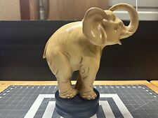 Vintage Elephant Intricately Detailed Figurine Statue With Trunk Up Half Stance picture
