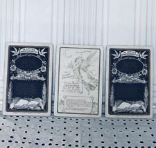 Set Of 3 Antique Funeral Notice/Cabinet Cards Grandpop/Grandmom/BabyGranddaughte picture