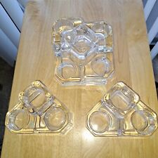 Partylite Crystal Castle & 2 Mini Crystal Castles Pre-owned  picture