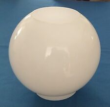 LARGE ROUND OPAL WHITE GLASS GLOBE SHADE, EXCELLENT CONDITION, UNUSED picture