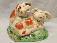Staffordshire Pigs porcelain figurine hand painted  # 4235 picture