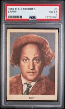 1959 Fleer The 3 Three Stooges PORTRAIT Larry #3 PSA 4 VG-EX - Key Card in Set picture
