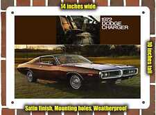 METAL SIGN - 1972 Dodge Charger picture