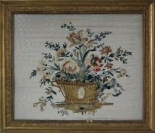 Early 19thC French Flowers in Basket Embroidery picture