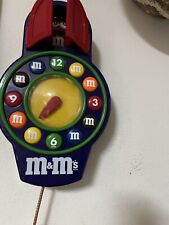 Vintage M&M’s Animated Pendulum Cuckoo Wall Clock w/ Yellow & Red M&M Characters picture