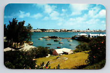 c1957 Salt Kettle Paget Harbor Hamilton Bermuda Postcard picture