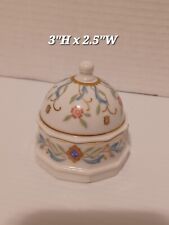 Vintage Prestige Place Lidded Porcelain Trinket Box Made In Japan Floral  picture