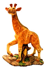 Noble African Giraffe Majestically Standing Handmade Resin Sculpture 7