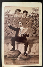 Vintage Victorian Postcard 1907-1915 Entertaining Angels Unaware picture