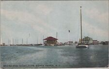 Wharf and Yacht Club Beach Haven New Jersey 1908 Postcard picture