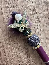 Custom beaded pens Luxury Butterfly with fluff Bling, Fancy, Gift pens picture