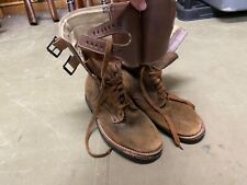 WWII US ARMY INFANTRY M1943 M43 COMBAT FIELD BOOTS-SIZE 10 picture