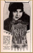 1923 Whiting Davis Costume Bags Dresden Enameled Fringe Purse Fashion picture