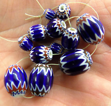 African Venetian Small Chevron Glass Trade Bead Strand  Collection VEN88  W10 picture