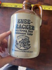 Vintage KNEE CRACKER COUNTRY FAYRE  Cider Advertising Jug Jar D6 picture