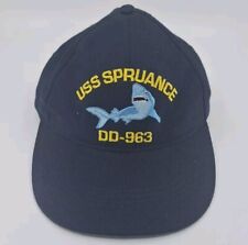USS Spruance DD-963 Navy Hat-Embroidered Shark-Adjustable Snapback picture