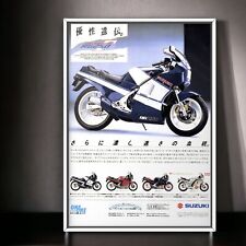 80s Authentic Ad Poster Suzuki RG250 Mk3 GJ21B, fairings Parts picture