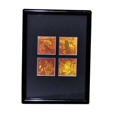 3D Nature 2 (Rare) 4-up 2-Channel Hologram Picture FRAMED, Photopolymer Film picture