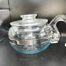 Vintage Pyrex Flameware Glass Tea Pot Kettle 6 Cup 8336 with Lid And Handle, USA picture