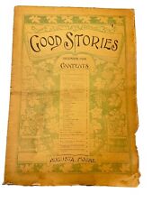 Vintage Good Stories Newspaper Magazine December, 1906 Augusta, Maine picture