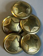 Vintage bronze buttons Military buttons 1950 Czechoslovakian Military picture