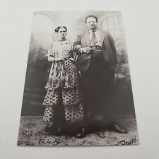 Frida Kahlo Postcard Souvenir Museum In Mexico Wedding Photo With Diego Rivera picture