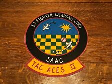 Vintage USAF 57th Fighter Weapons Wing Tac Aces ll Squadron 10