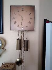 German Vintage Design Mid Century  8 day Weight Driven Wall Clock picture
