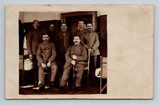 WWI Era c1917 RPPC Postcard German Soldiers Hospital Group Photo picture
