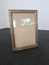 Vintage Ornate Gold Tone Metal Picture Frame 5” x 7” Hollywood Regency picture