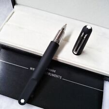 Luxury M Magnet Series Matte Black+Silver Clip 0.7mm Rollerball Pen NO BOX picture