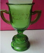 Green glass loving cup Atlantic City NJ souvenir picture