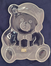 Mikasa Frosted Crystal Holiday Teddy Bear Platter Serving Tray 12