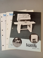 Vintage 1967 IRONRITE Model 95 Custom Ironer Wholesale Price List picture