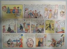 (20) Archie Sunday Pages by Bob Montana from 1972 Size: 11 x 15 inches picture