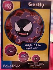 1999 Pokemon Burger King Trivia Trading Card GASTLY  in sleeve  picture