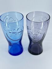 Vintage Commemorative McDonald’s Drink Glasses both from 1961 & 1955 Blue & Gray picture