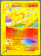 NINETALES 25/147 Aquapolis REVERSE HOLO RH Rare E-Series Pokemon TCG card NM picture